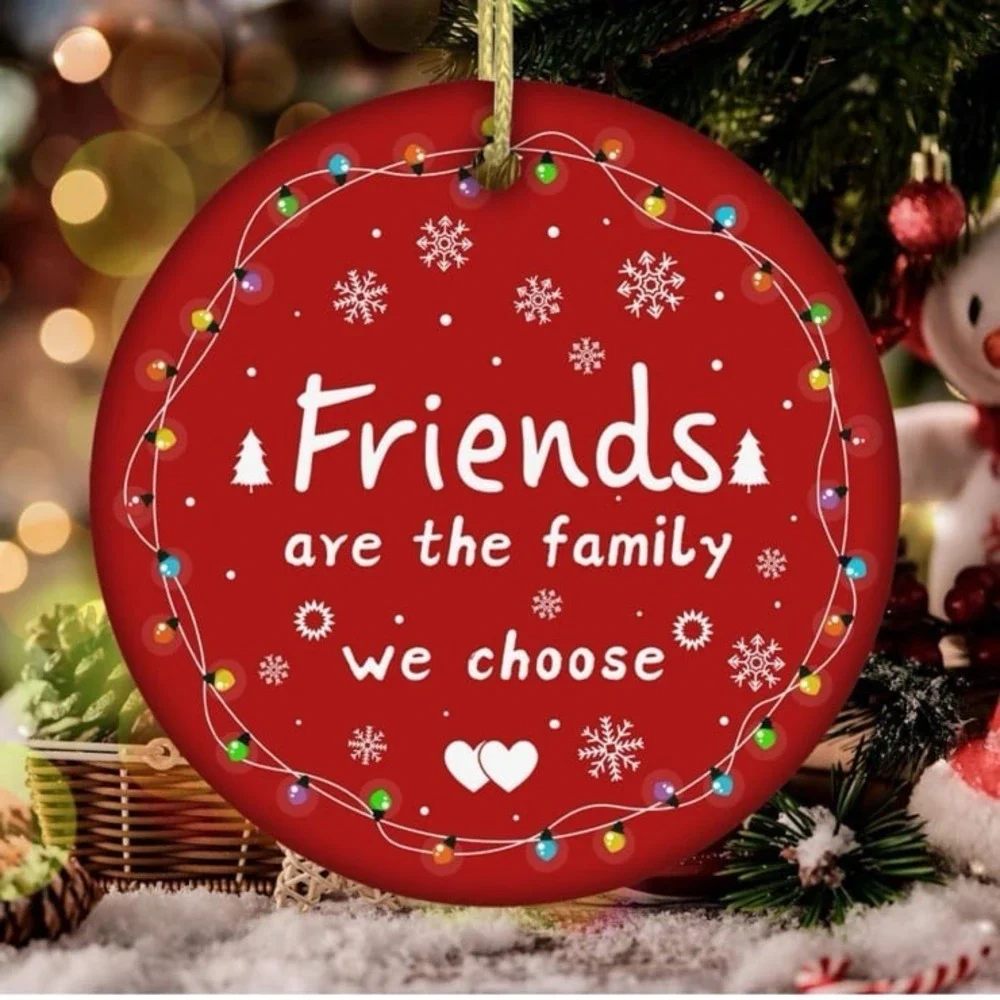 New Friend Christmas Ornament Good Friends Bestie Ornaments Friendship Xmas Deco